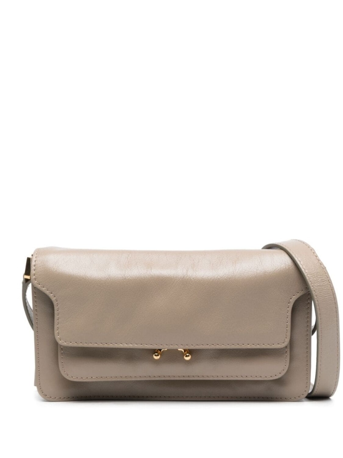 

Marni сумка на плечо Trunk, коричневый