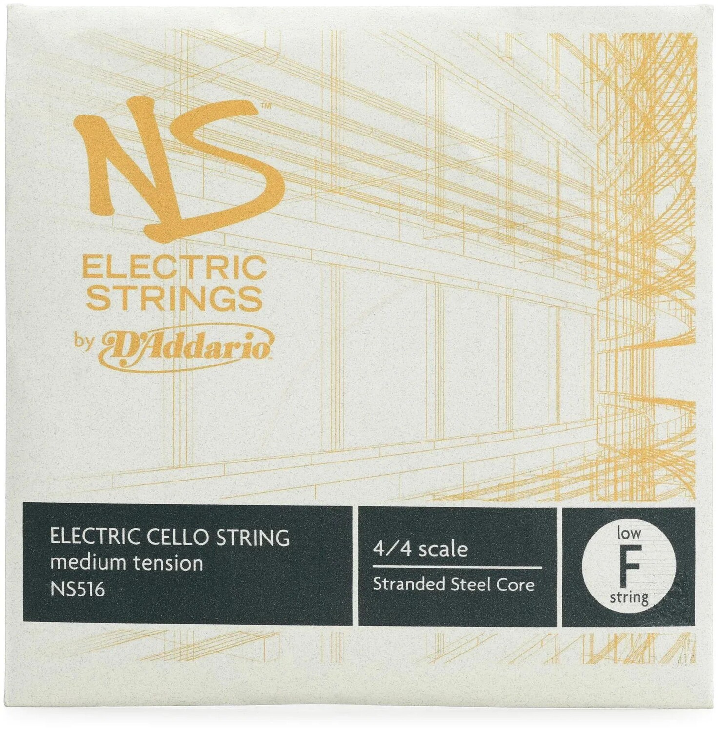 

D'Addario NS516 NS Струна для электрической виолончели Low F - масштаб 4/4, среднее натяжение