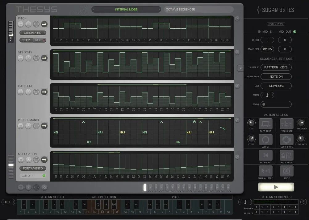 

Плагин Sugar Bytes Thesys MIDI Step Sequencer