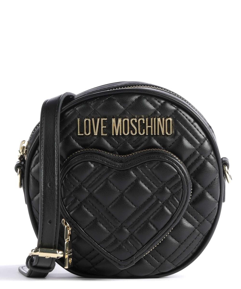 

Стеганая сумка через плечо из искусственной кожи Love Moschino, черный