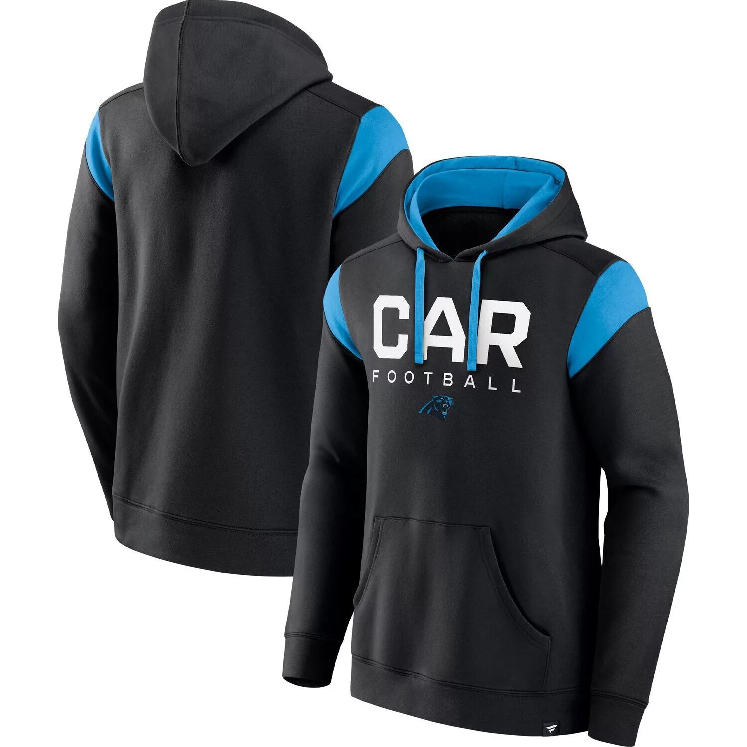 

Мужской пуловер с капюшоном с логотипом Black Carolina Panthers Call The Shot Fanatics