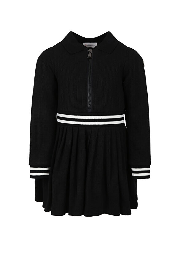 

Черное плиссированное платье для девочки Moncler