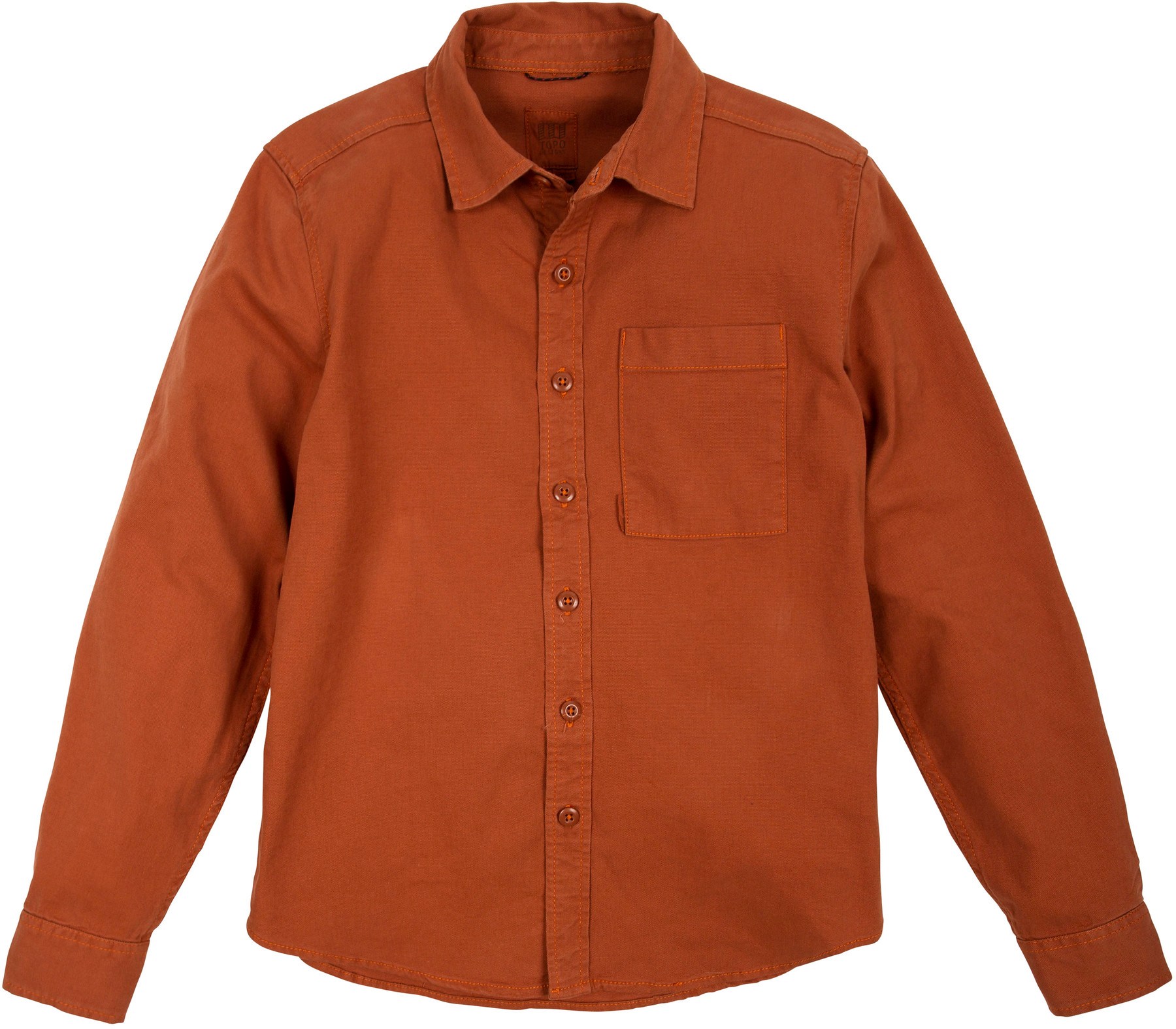 Рубашка «грязь» — женская Topo Designs, оранжевый фото