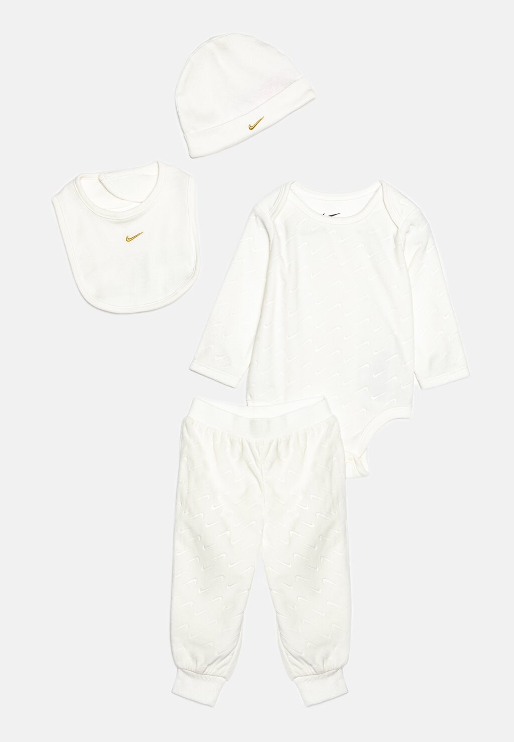 

Топ с длинными рукавами NIKE BABY 4PC VELOUR EMBOSSED SWOOSH GIFT SET UNISEX Nike Sportswear, цвет sail