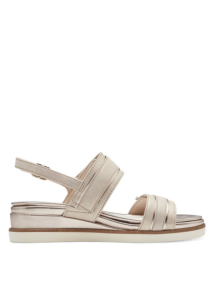 

Сандалии на плоской подошве Tamaris Keilsandaletten, цвет beige/creme