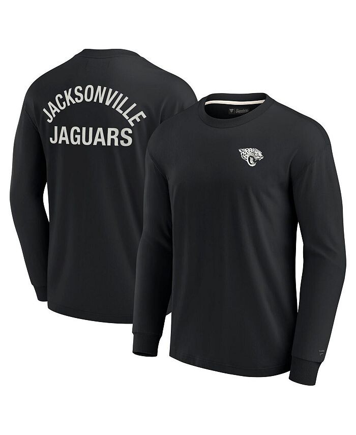 

Черная супермягкая футболка с длинным рукавом для мужчин и женщин Jacksonville Jaguars Fanatics Signature, черный