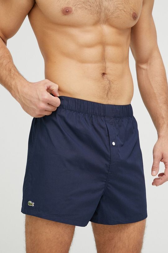 

Комплект из трех хлопковых боксеров Lacoste, темно-синий