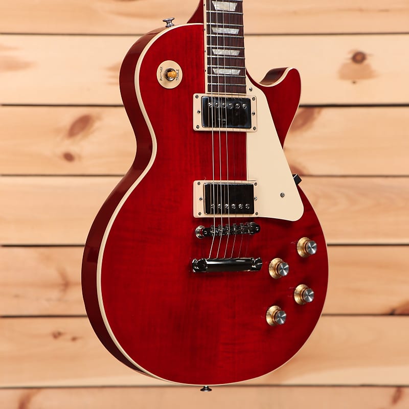 Электрогитара Gibson Les Paul Standard 60s Figured Top - 60s Cherry - 215830138 - PLEK'd