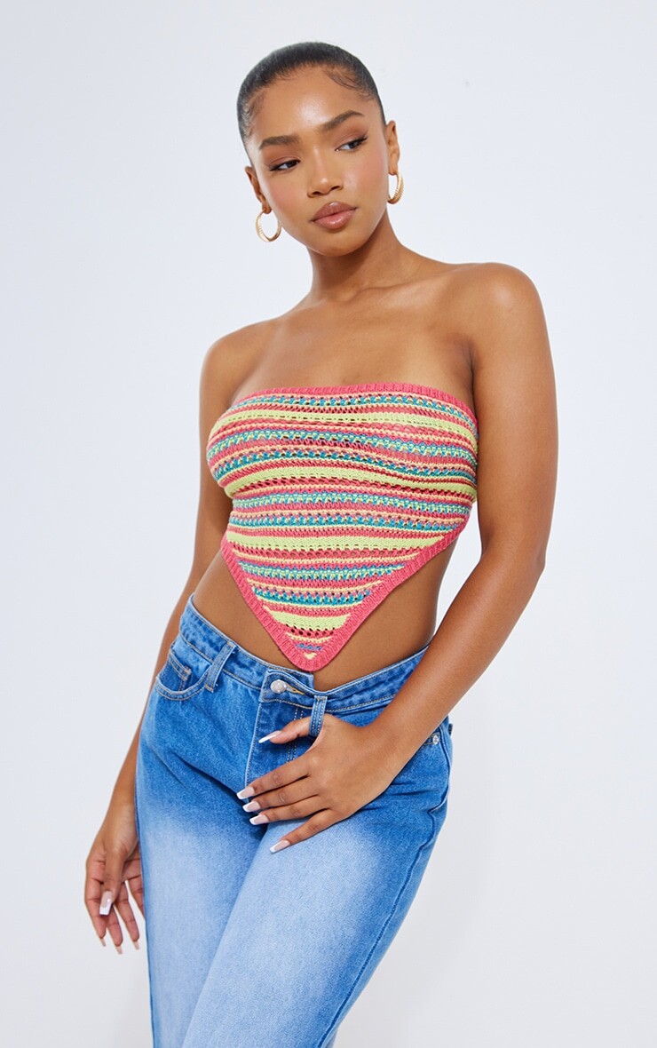

PrettyLittleThing Топ из шарфа, связанный крючком