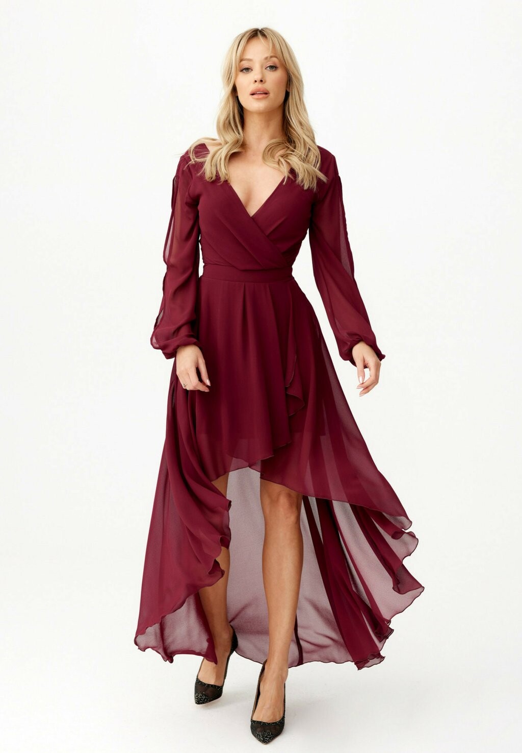 

Длинное платье Roco Fashion, бордовый, Красный