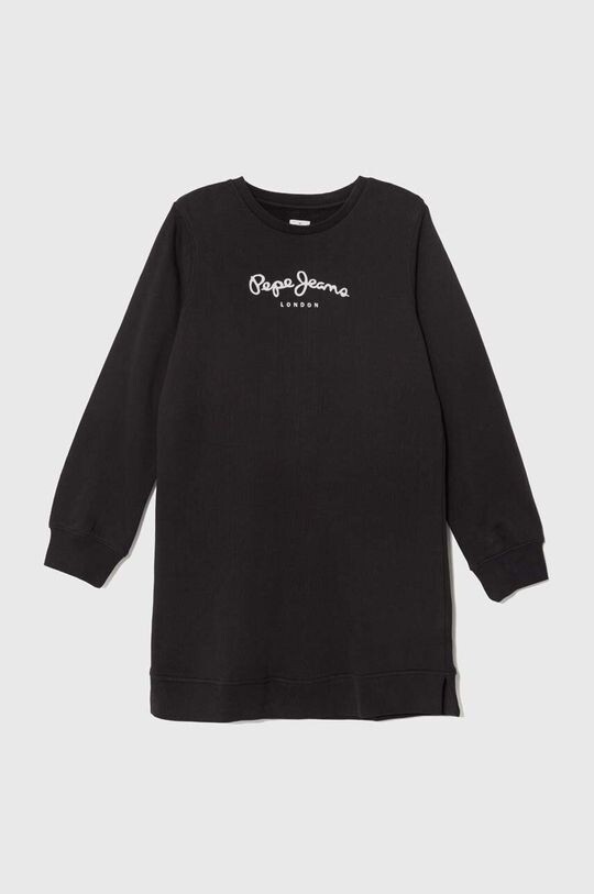 

Детское хлопковое платье Pepe Jeans, черный