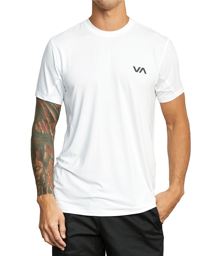 Тренировочная футболка с короткими рукавами RVCA VA Sport Vent, белый