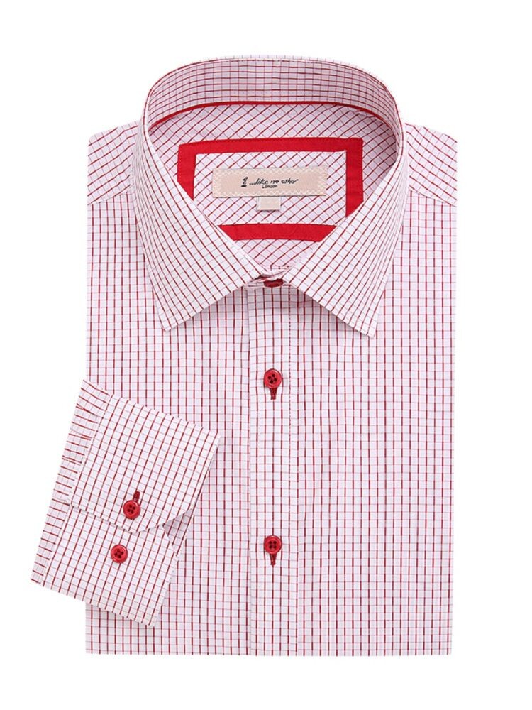 

Классическая рубашка в клетку 1 Like No Other, цвет White Red