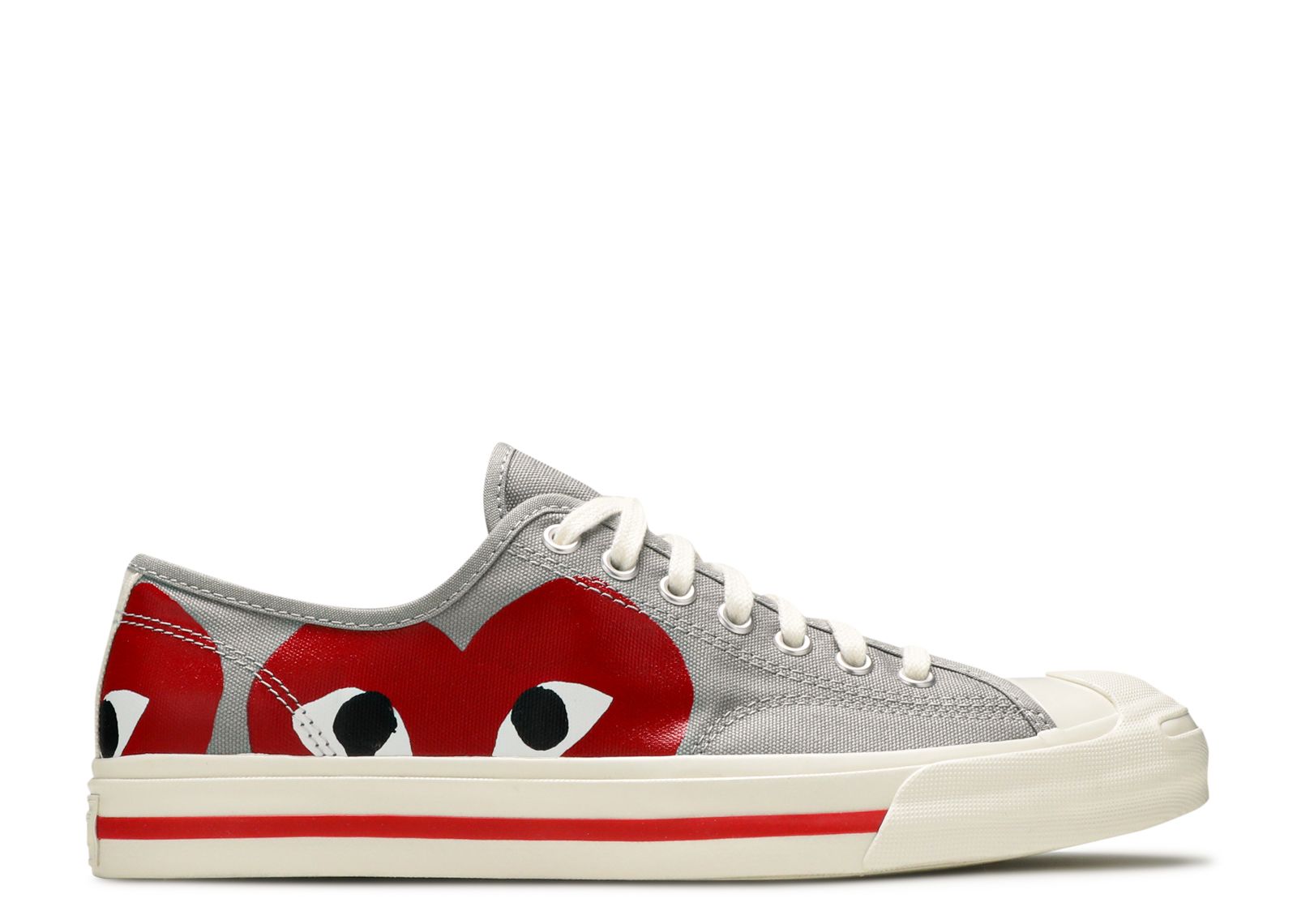 Кроссовки Converse Comme Des Garçons Play X Jack Purcell 'Drizzle Red', серый