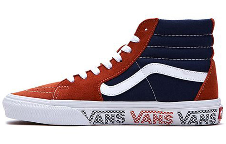 

Обувь унисекс для скейтбординга Vans Sk8-Hi Оранжевый Синий