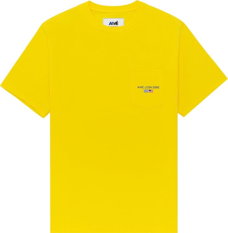 

Футболка Aimé Leon Dore 38-GS Offshore 'Yellow', желтый