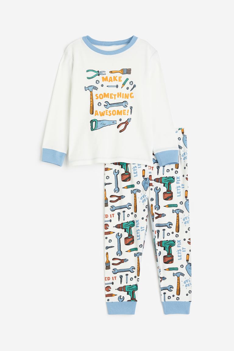 Пижамный комплект из джерси H&M комплект пижамный с длинными рукавами la redoute xl серый