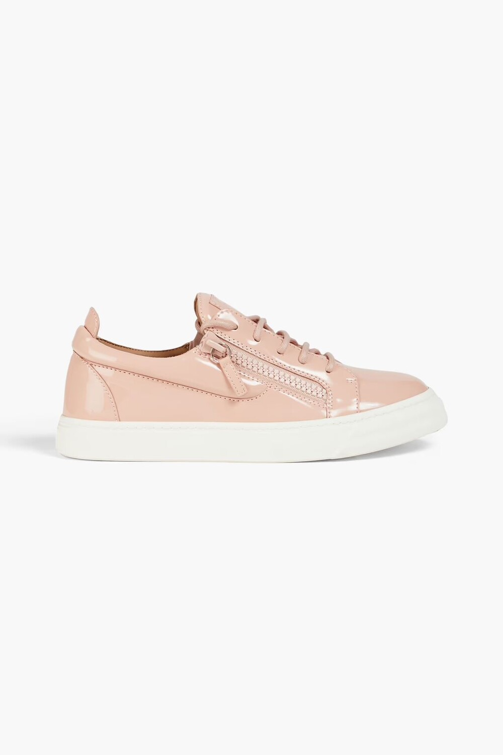

Кроссовки из искусственной лакированной кожи Giuseppe Zanotti, цвет Blush