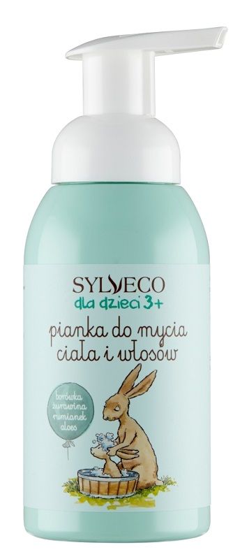 цена Sylveco Zajączek Gucio пена для мытья тела и волос детская, 290 ml