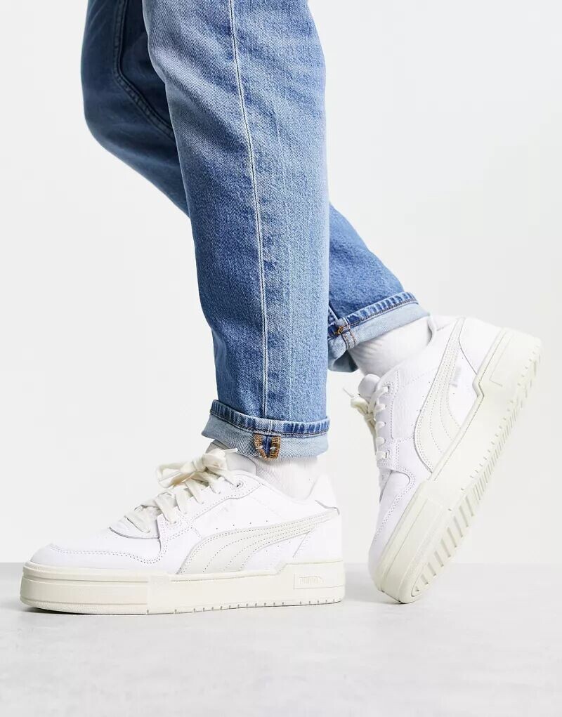 

Бело-каменные кроссовки PUMA CA Pro Luxe