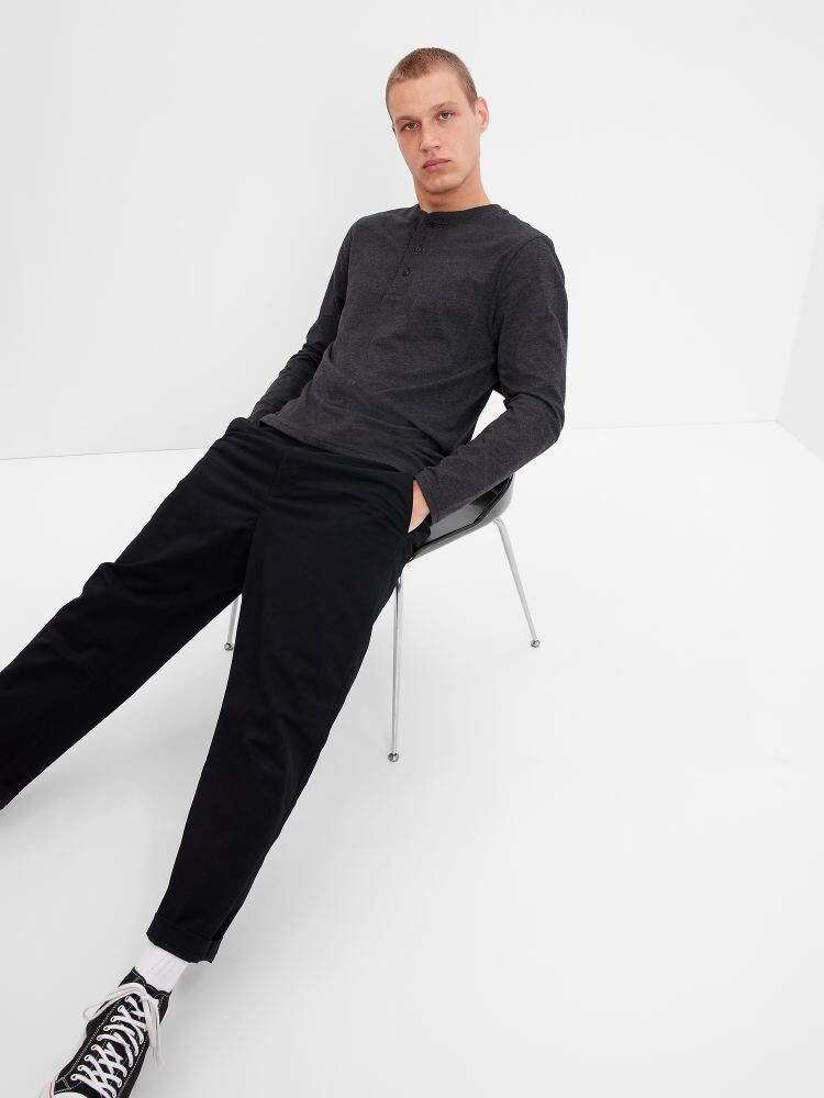 

Футболка с длинными рукавами Gap, черный