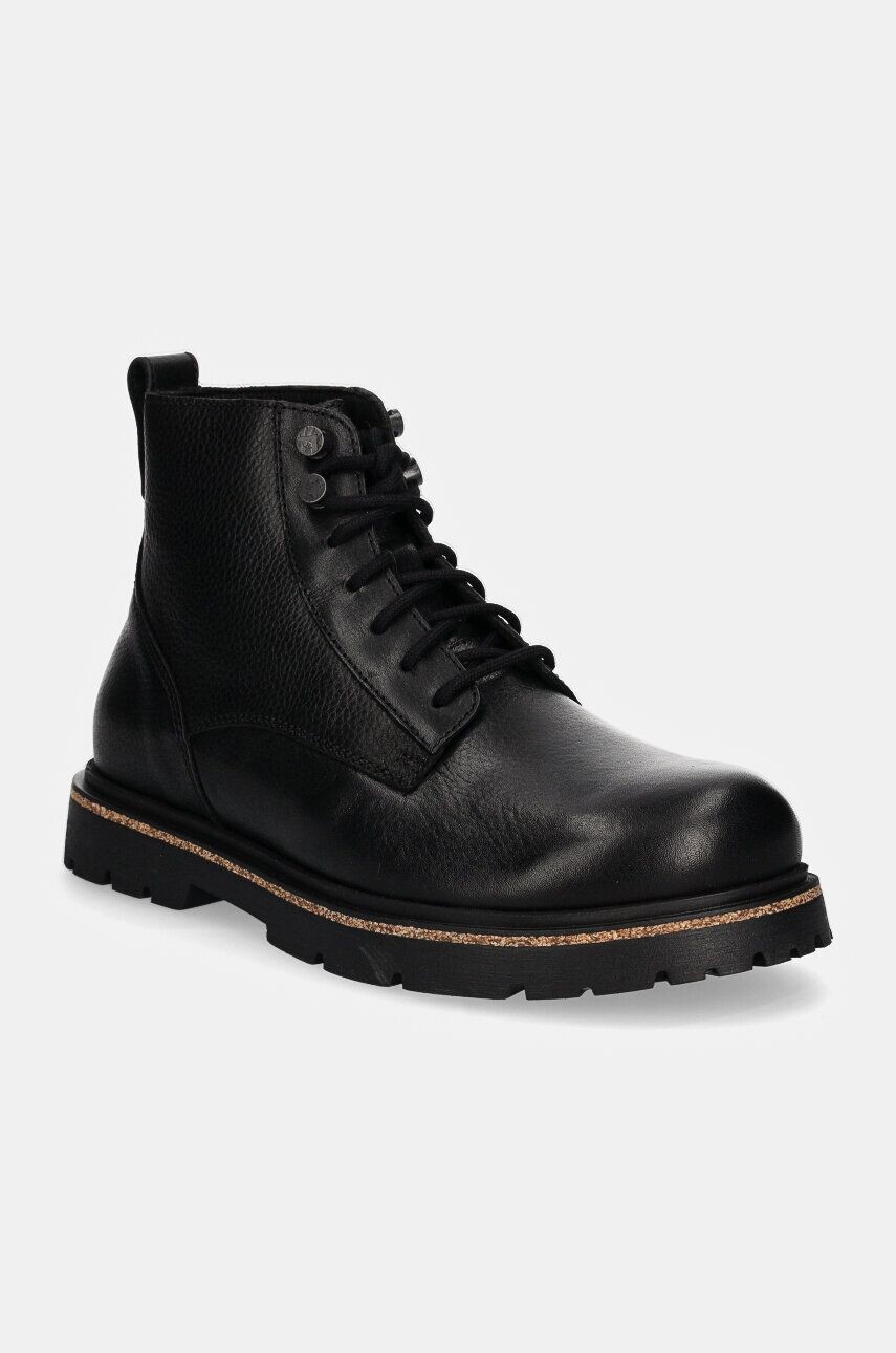 

Кожаные ботинки Birkenstock Highwood Mid с кружевом, черный