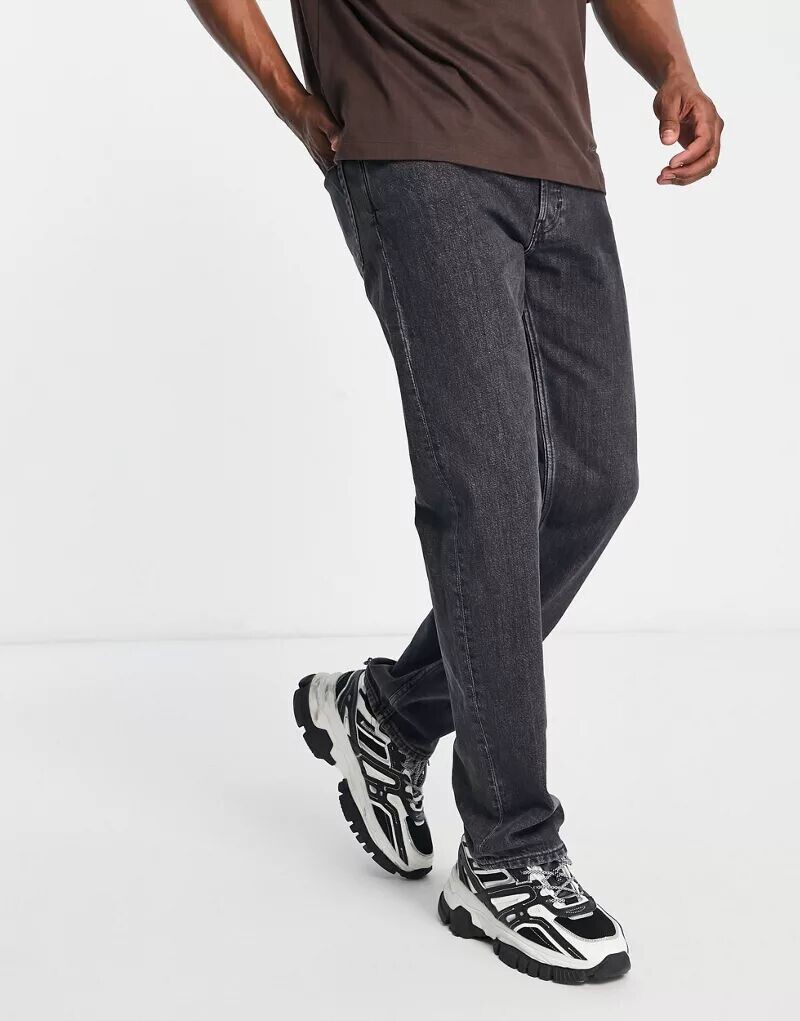 

Черные джинсы прямого кроя Weekday Klean Nova