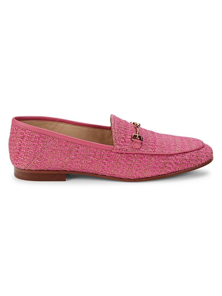 

Текстурированные лоферы Loraine Bit Sam Edelman, цвет Pink Rose