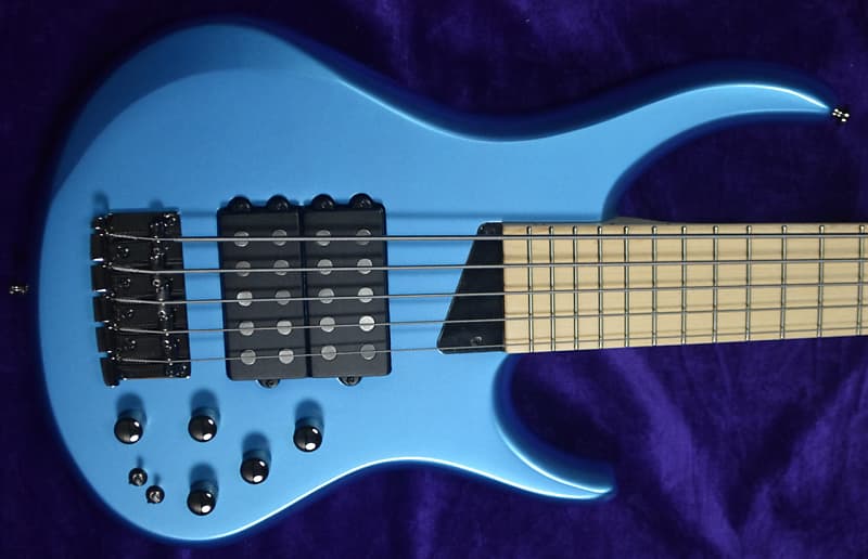 Басс гитара MTD Kingston Super 5, Super Blue / Maple