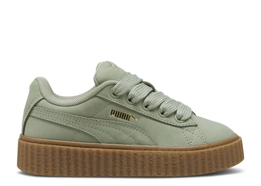 

Кроссовки Puma Fenty X Creeper Phatty Little Kid 'Earth Tone Pack - Green Fog', зеленый