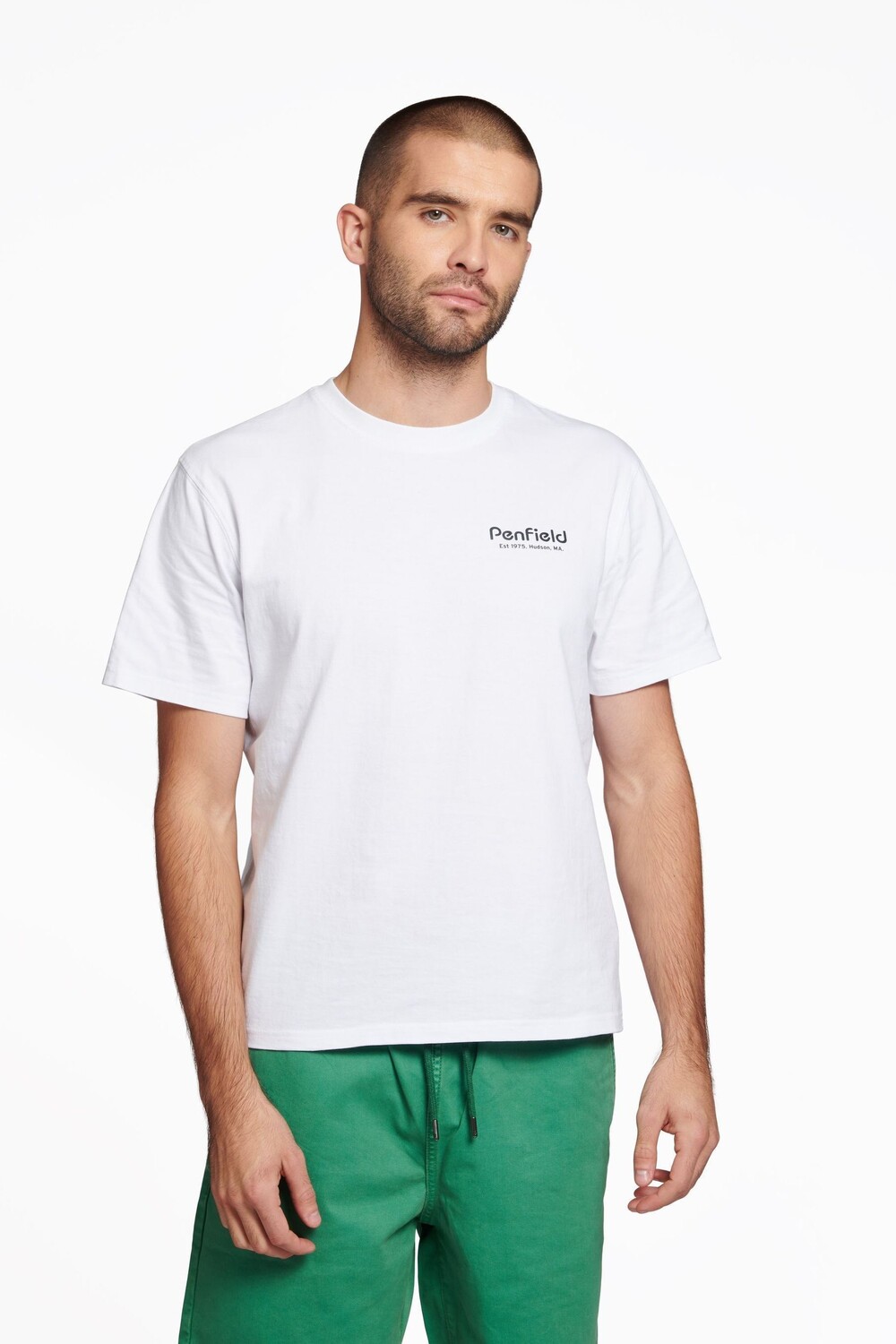 

Белая футболка Hudson с надписью Penfield, белый