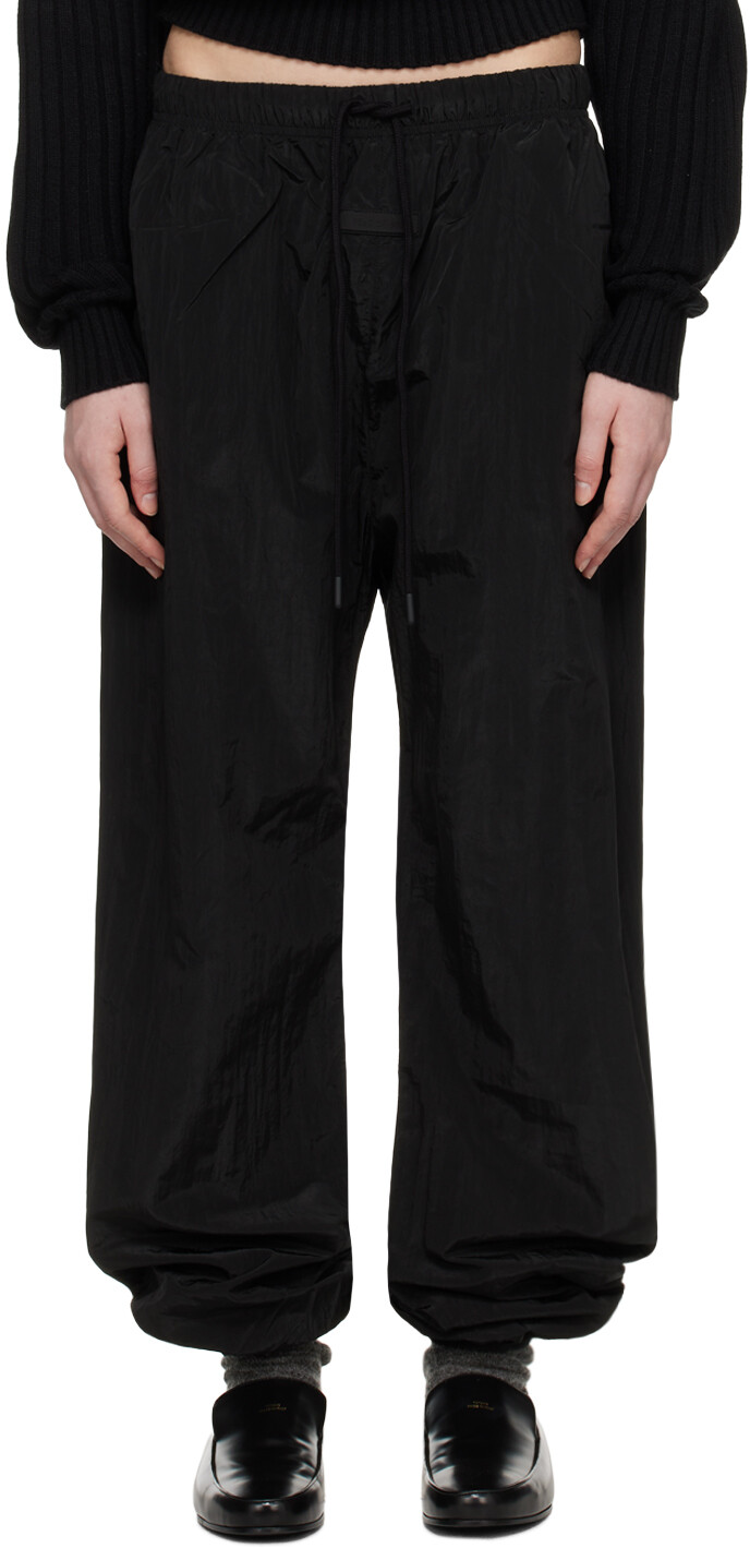 

Черные спортивные брюки на кулиске Fear Of God Essentials, цвет Jet black