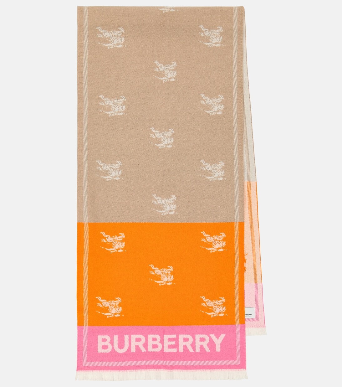 

ЭКД шерстяной шарф Burberry, разноцветный