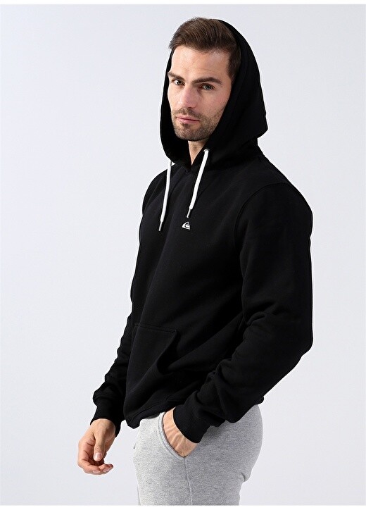 

Черная мужская толстовка с капюшоном Quiksilver, Черный