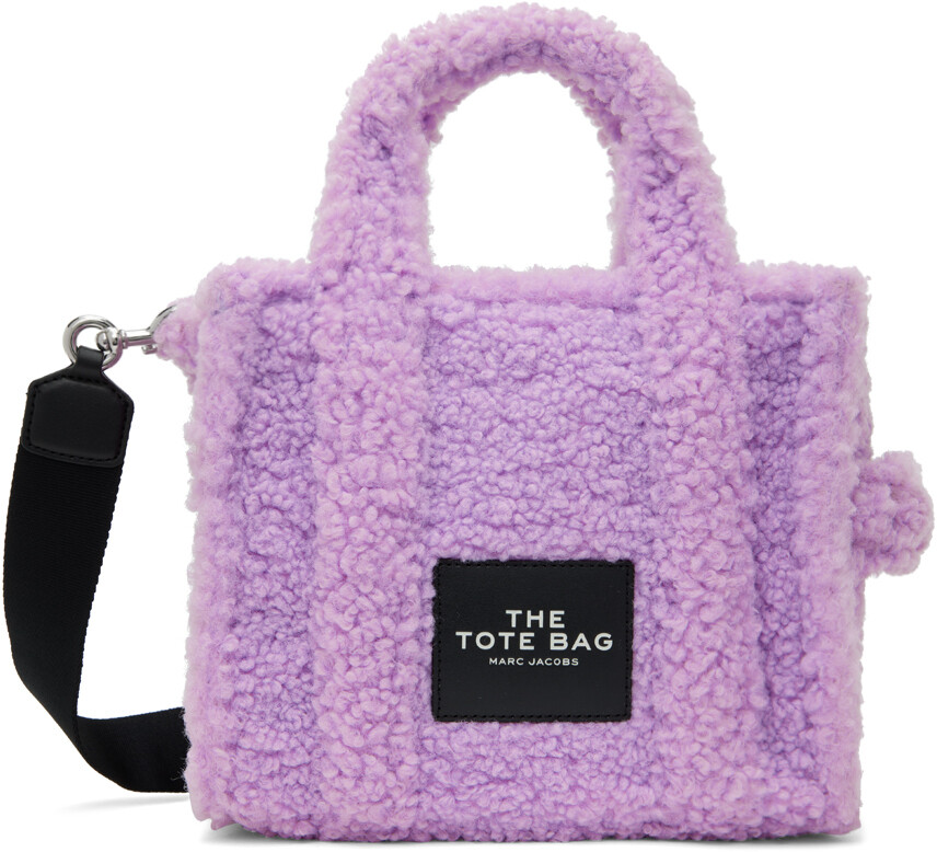 

Фиолетовая сумка-тоут The Teddy Small Marc Jacobs