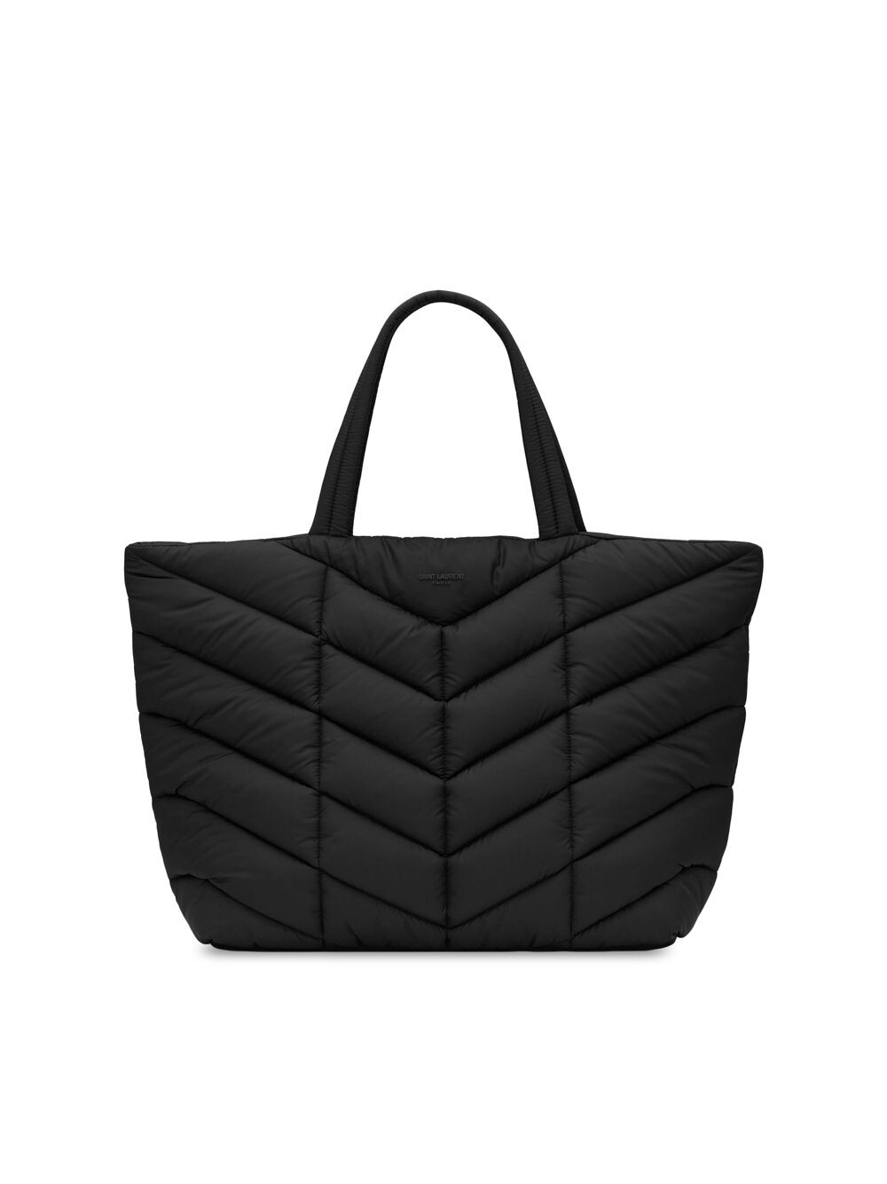 

Сумка-пуховик из эко-нейлона Saint Laurent, черный