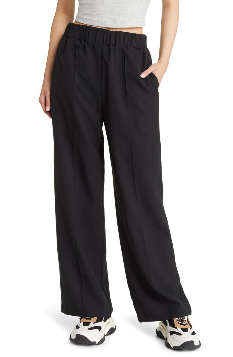 

Широкие брюки без застежек ASOS DESIGN, черный