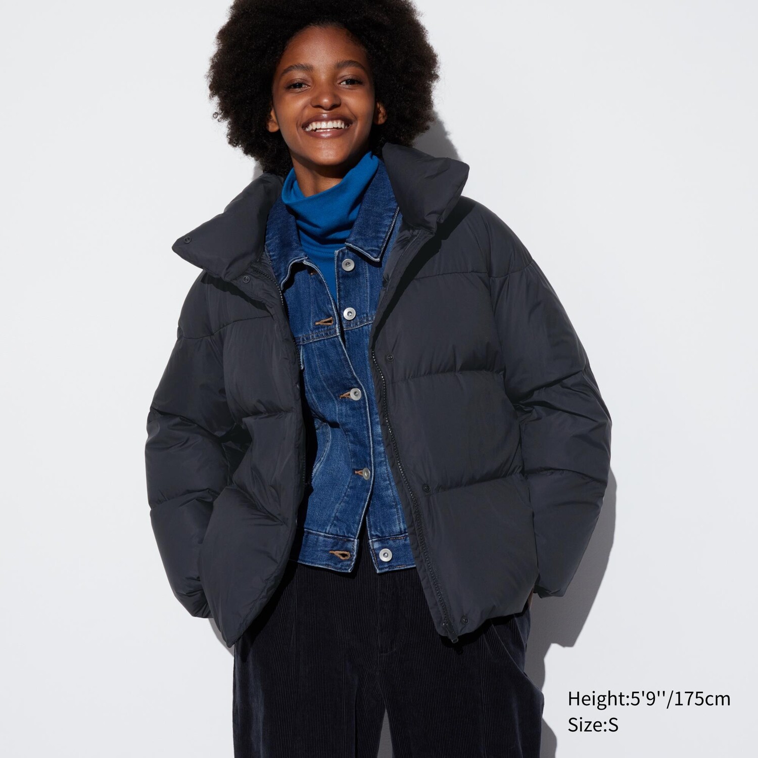 

Пуховик UNIQLO с антистатической подкладкой, черный