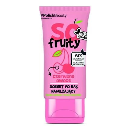 

So Fruity, увлажняющий сорбет для рук - Красные фрукты, Floslek