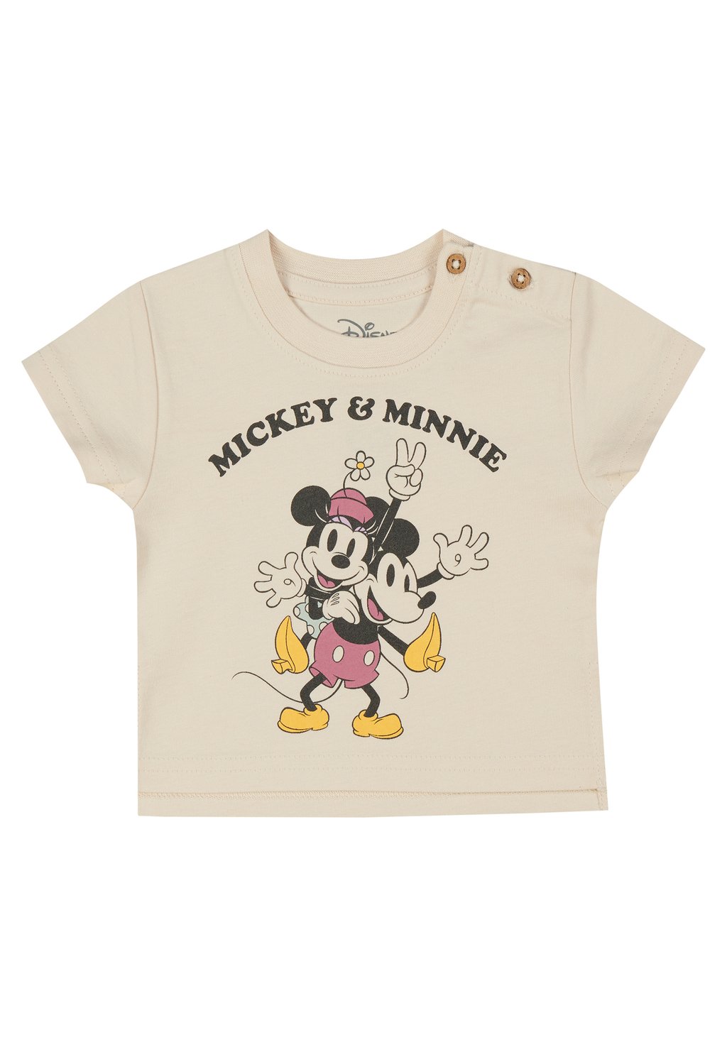 цена Футболка с принтом MICKEY UND MINNIE BABY Mickey & Minnie, цвет beige