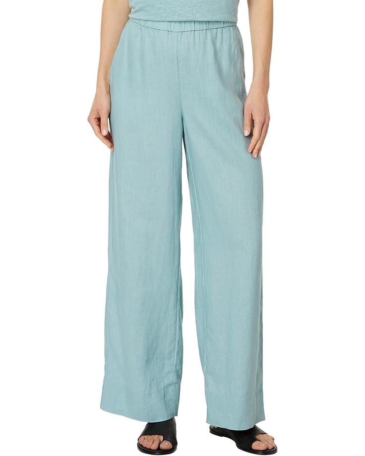 

Брюки Eileen Fisher Full Length Wide Leg Pant, цвет Seafoam