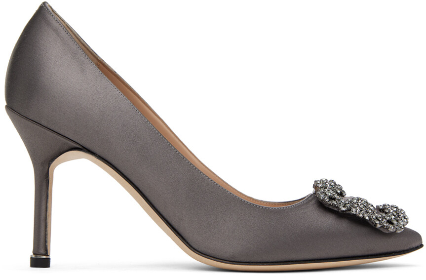 

Серые туфли Хангиси Manolo Blahnik, Серый