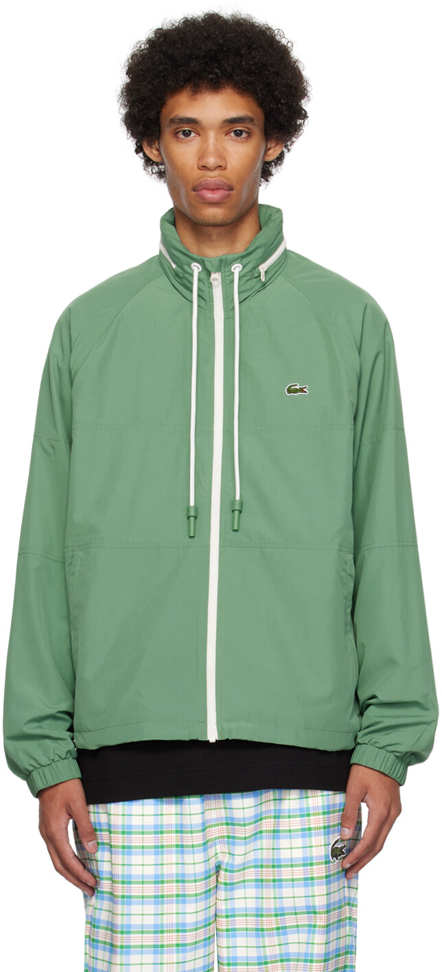 

Зеленая куртка с цветными блоками Lacoste, Зеленый