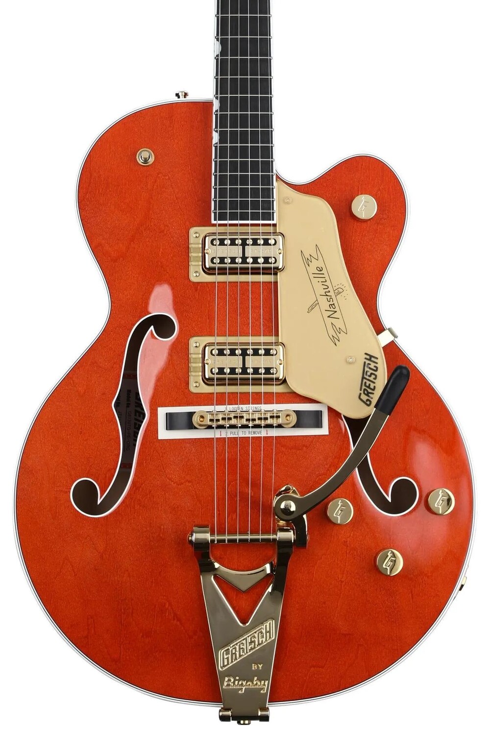 

Gretsch G6120TG Players Edition Nashville с Bigsby — оранжевое пятно