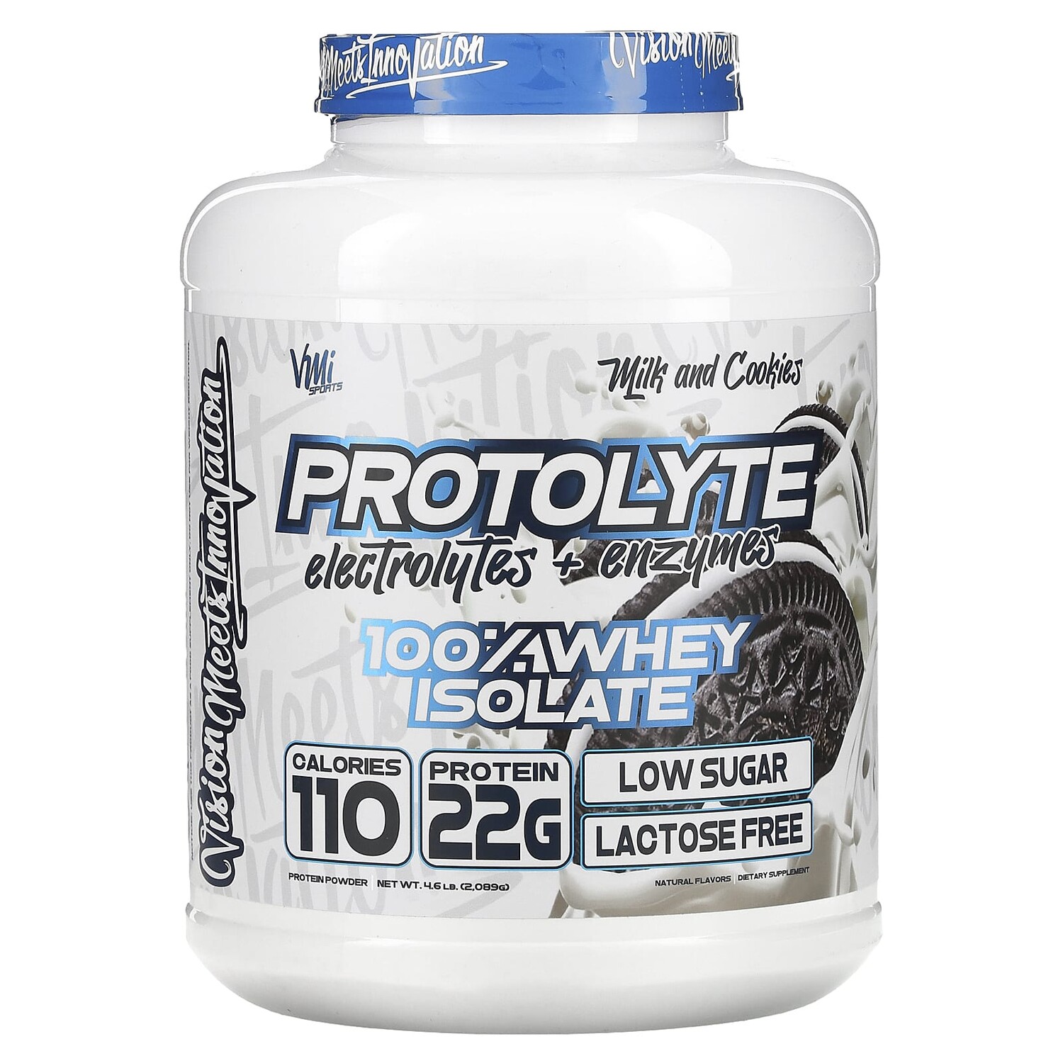 

ProtoLyte, 100% изолят сыворотки, молоко и печенье, 2089 г (4,6 фунта), VMI Sports
