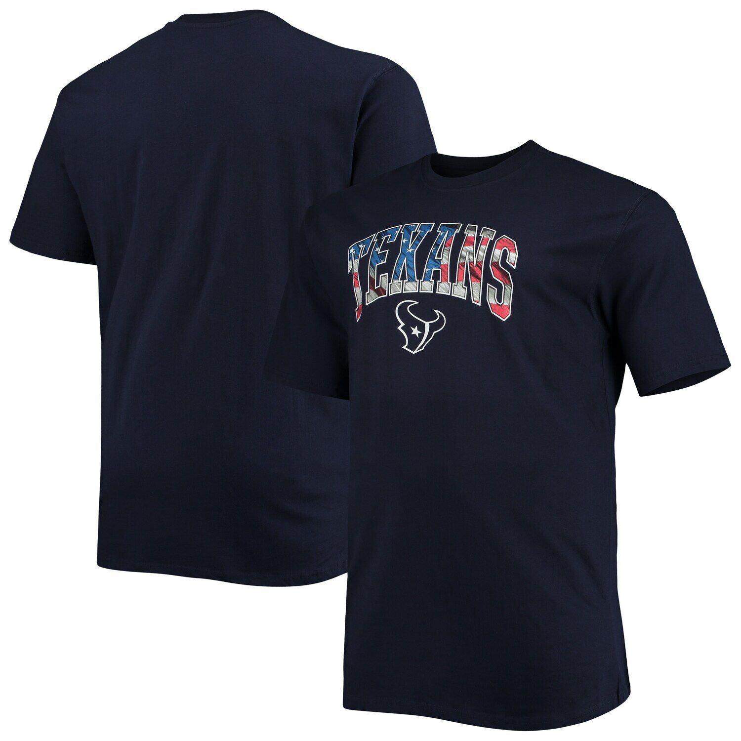 

Мужская темно-синяя футболка с логотипом Houston Texans Big & Tall «4 июля» Banner Wave Fanatics, Синий