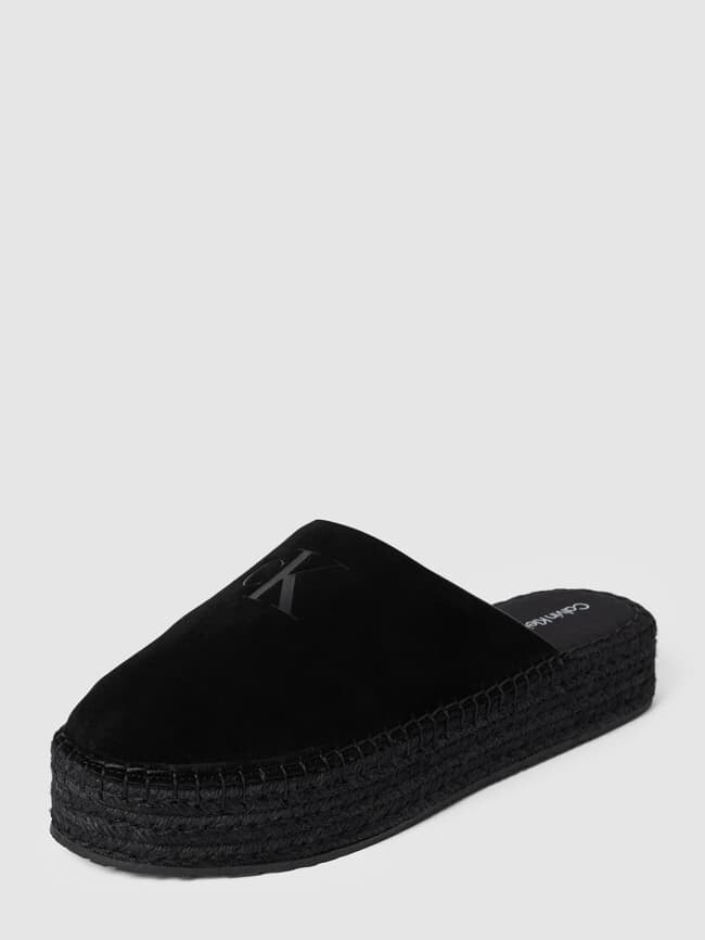 

Мюли кожаные на платформе, модель ROPE Calvin Klein Jeans, черный