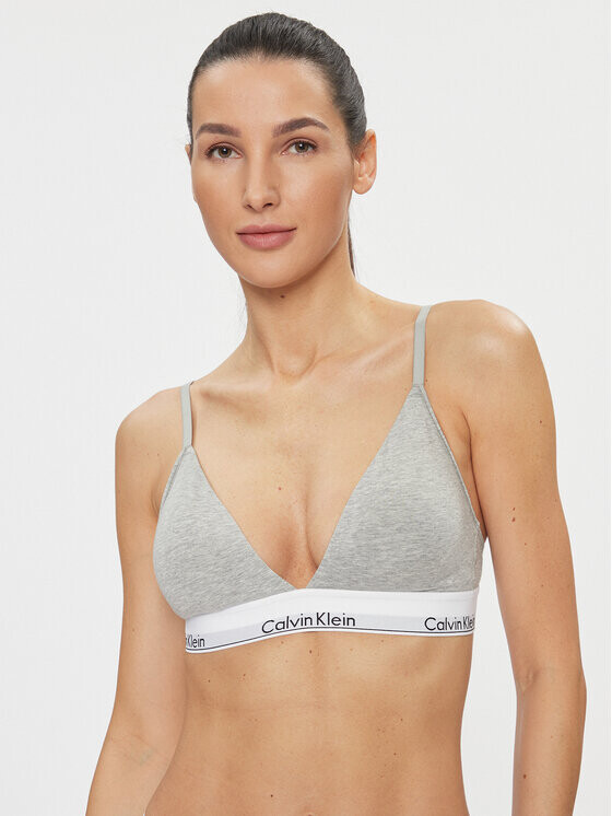 

Бюстгальтер без косточек Calvin Klein, серый
