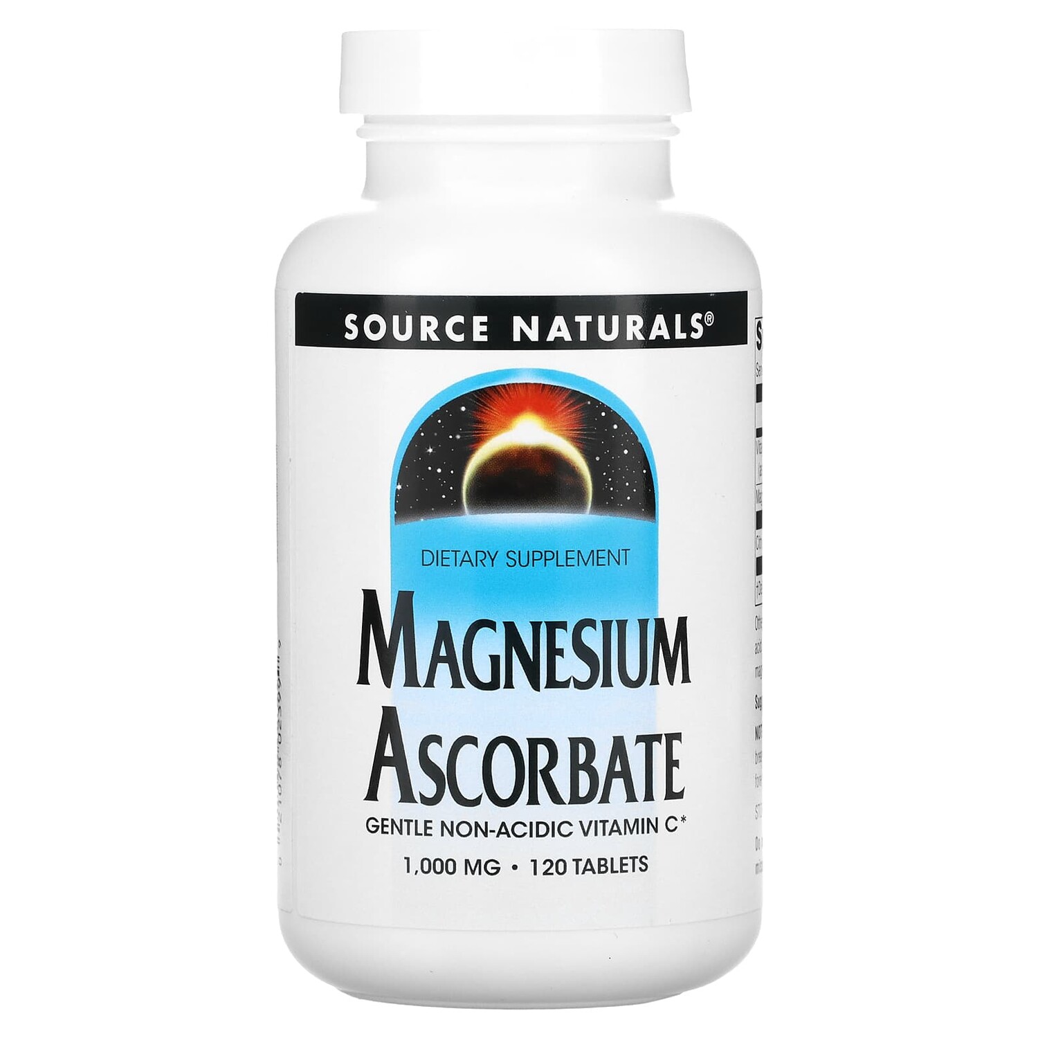 

Магния аскорбат, 1000 мг, 120 таблеток, Source Naturals