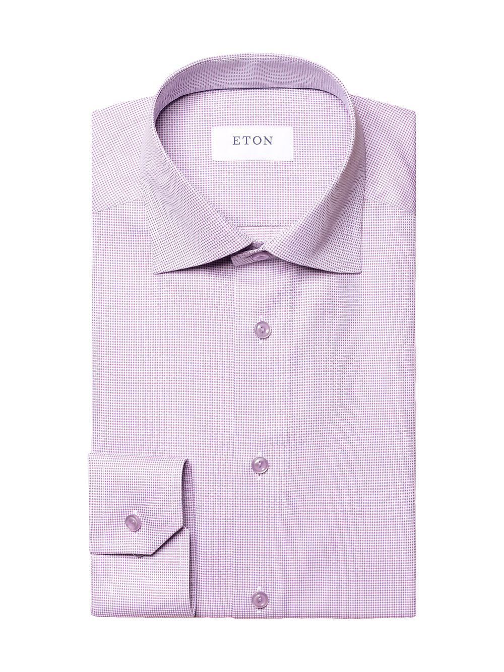 

Рубашка Dobby Slim Fit в горошек Eton, фиолетовый